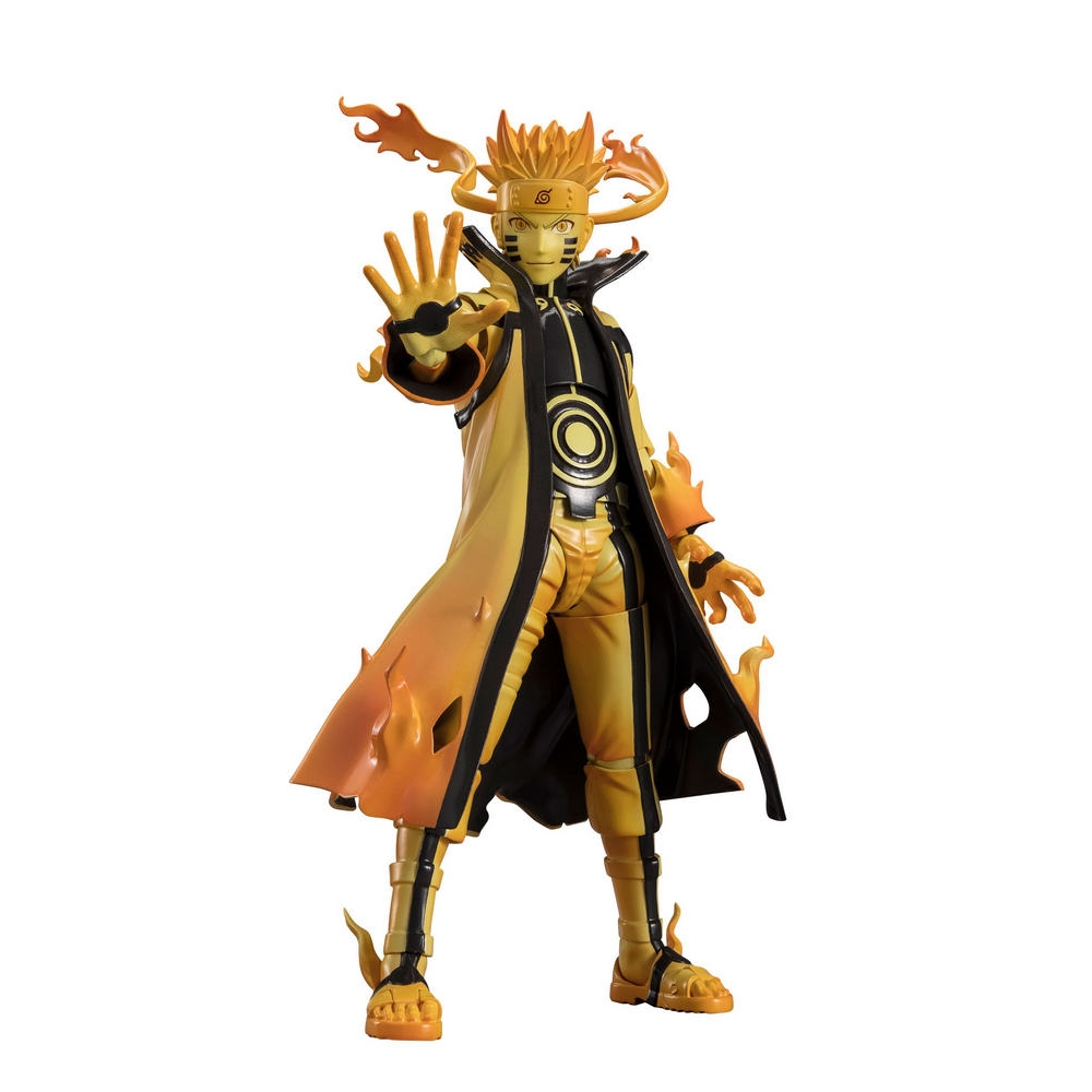 S.H.Figuarts Naruto Uzumaki - Modalità Kurama Link (Forza Coraggiosa Che Lega), Action Figure Ufficiale Bandai Spirits 15 Cm Con Accessori - 3